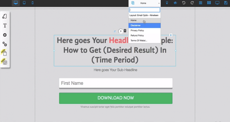 Builderall landing page builder