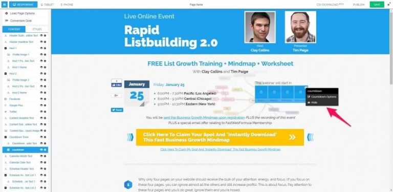 leadpages template