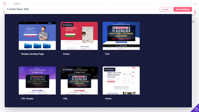 GroovePages Landing Page