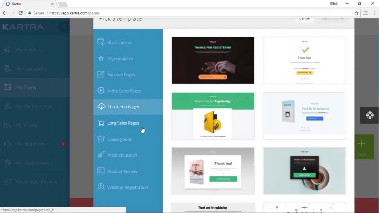 Kartra or groovefunnels Landing Page