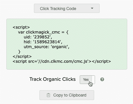 click tracking code