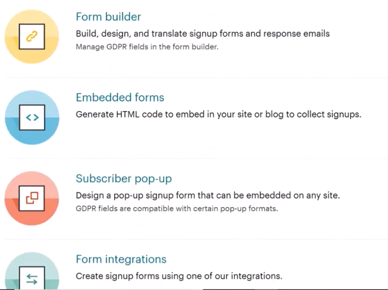 Mailchimp_forms and popups