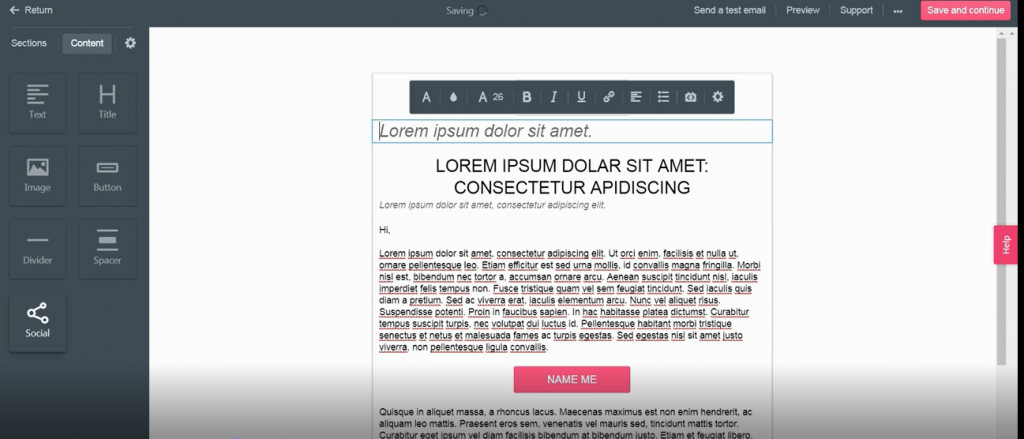 email builder