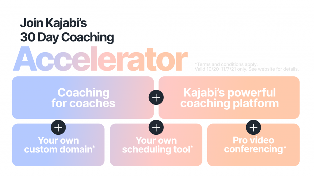 kajabi 30 day coaching accelerator
