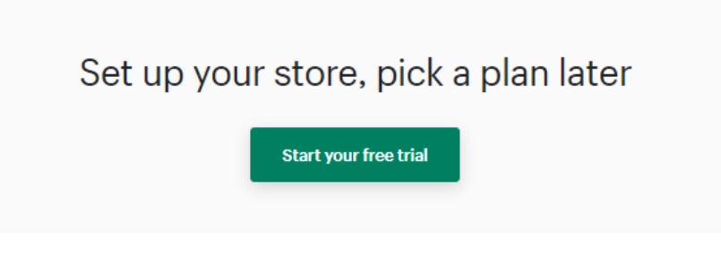 shopify free trial
