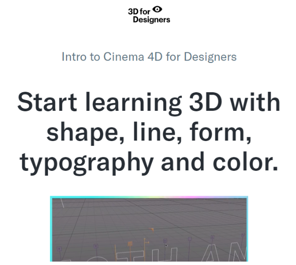 3D For Designers
