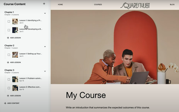 Create an Engaging Online Course on Squarespace_Step 5b