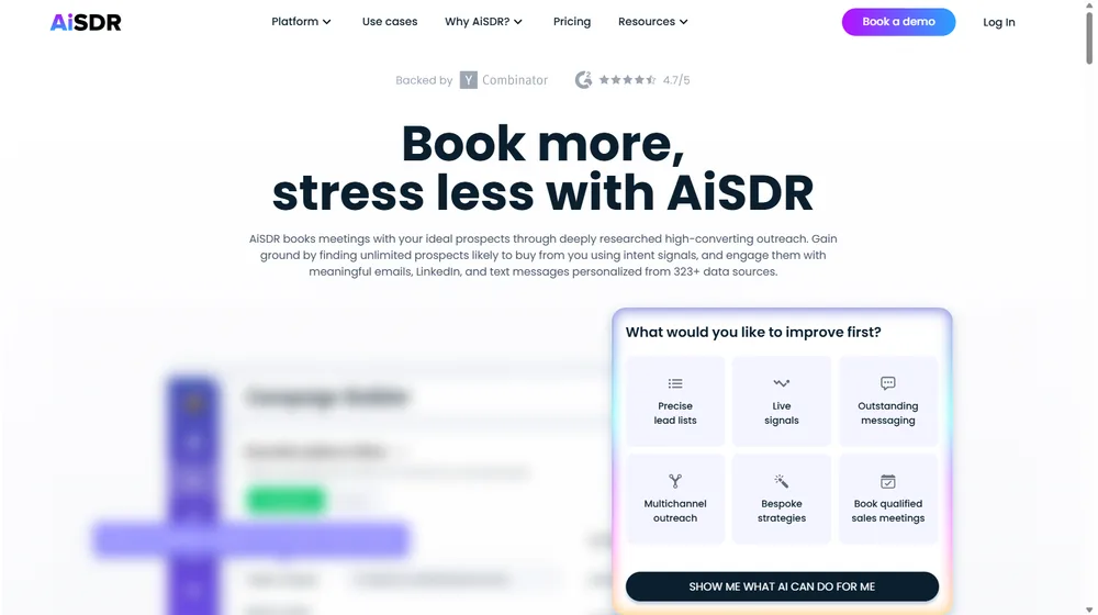 AiSDR, Inc. dashboard