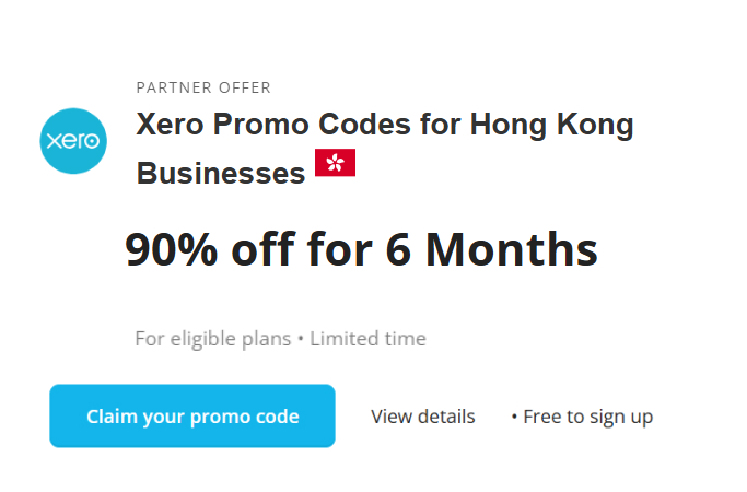 Xero discount codes Hong Kong - 90% off