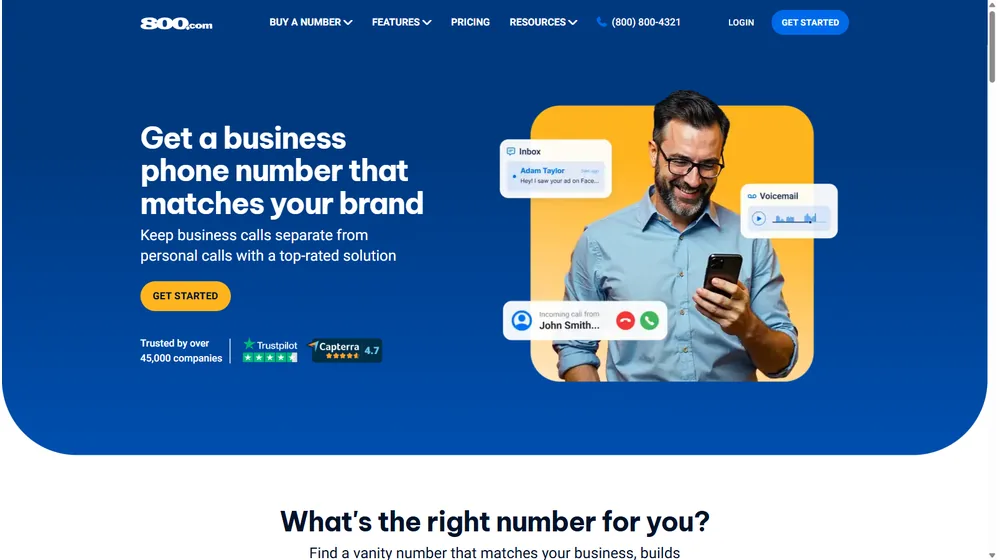 800.com dashboard