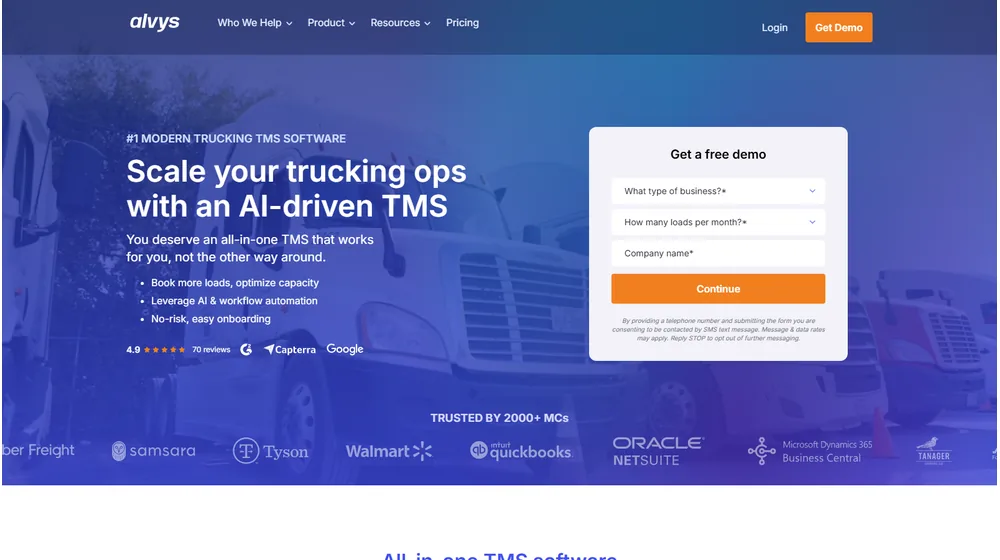Alvys Inc. dashboard