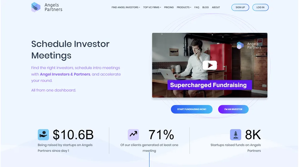 Angels Partners dashboard