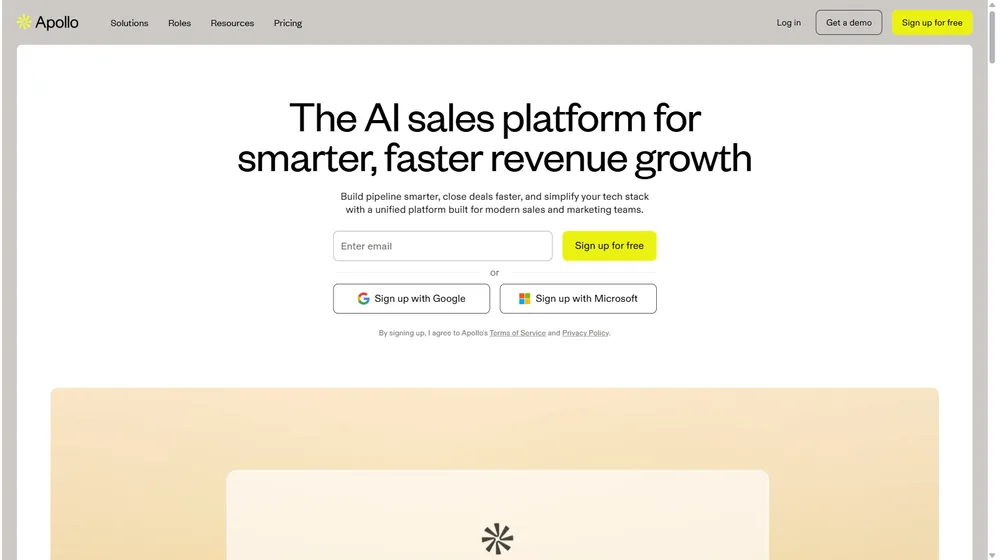 Apollo.io dashboard