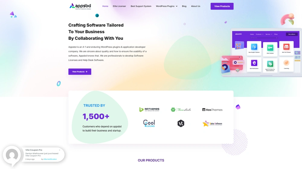 Appsbd Affiliates dashboard