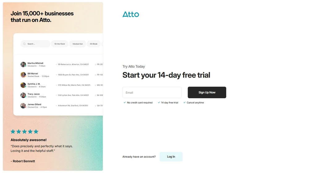 Attotime dashboard
