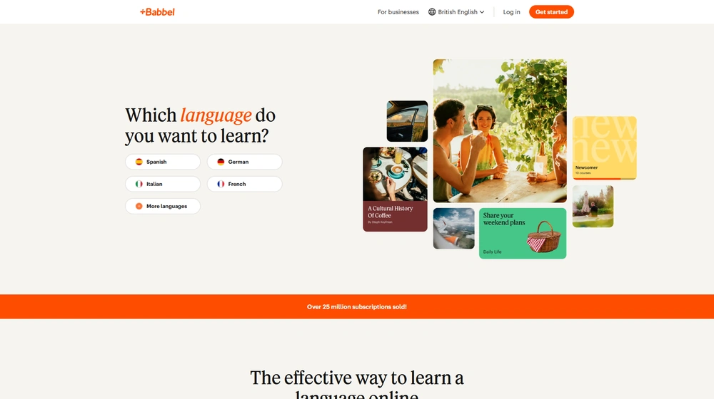 Babbel dashboard