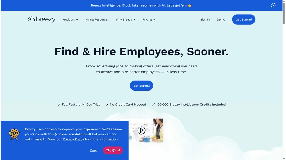 Breezy HR dashboard