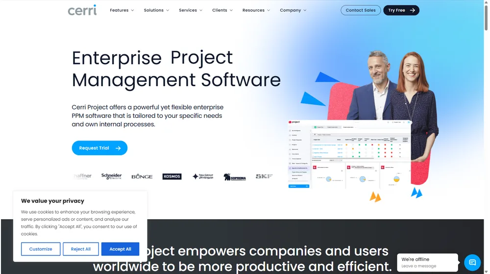 Cerri.com dashboard