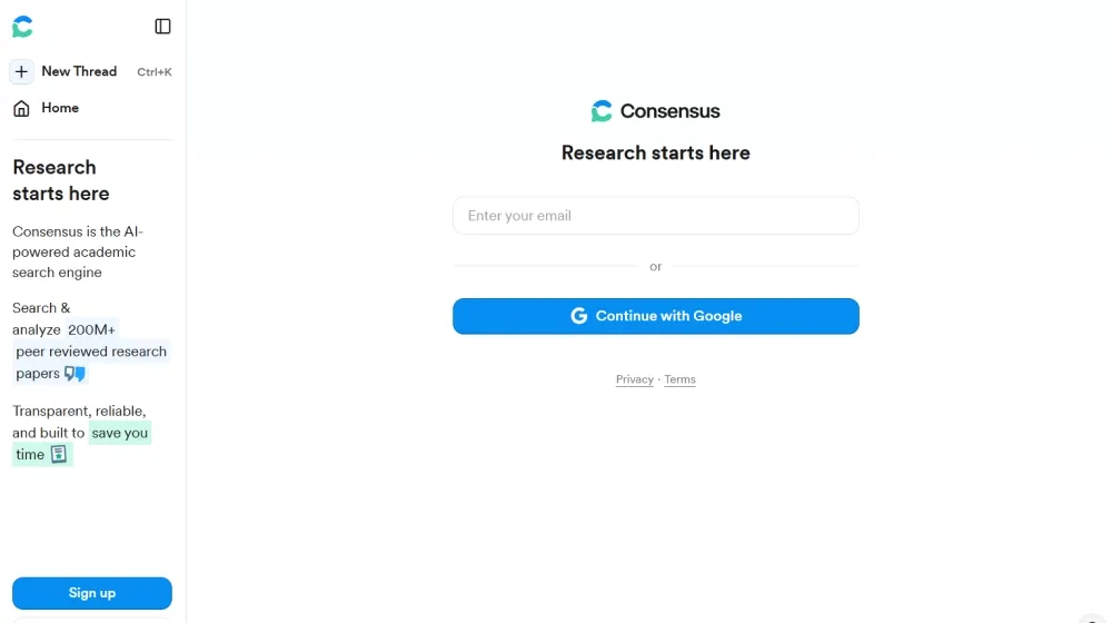 Consensus dashboard