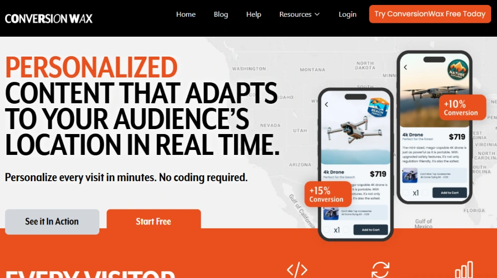 Conversion Wax dashboard