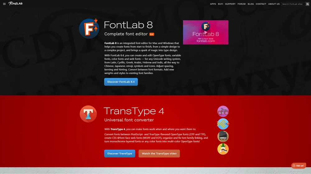 FontLab Affiliate Program dashboard