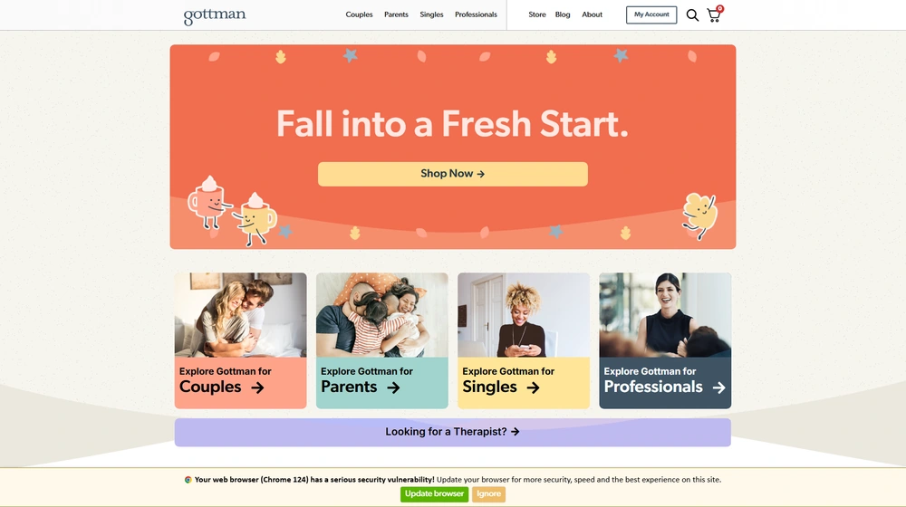 Gottman Parenting dashboard