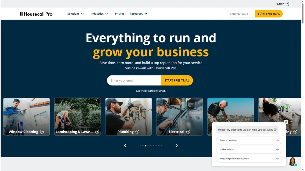 Housecall Pro dashboard