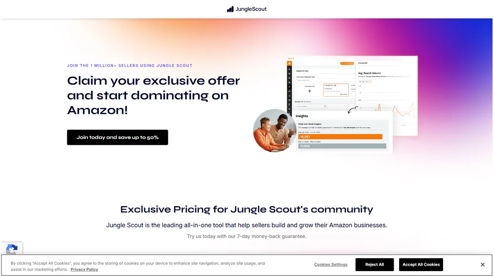 Jungle Scout dashboard