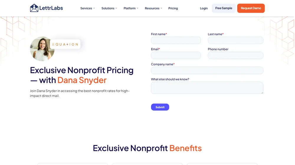 LettrLabs dashboard