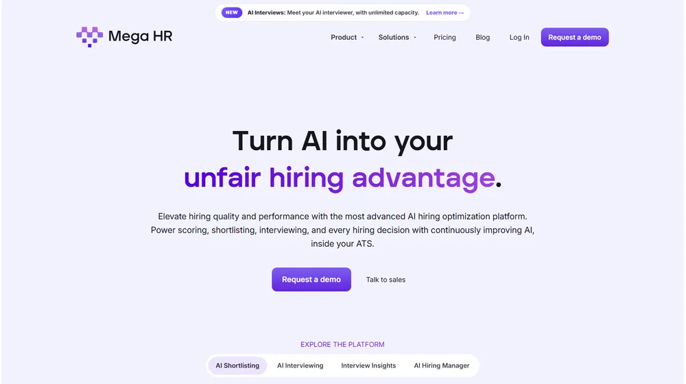 Mega HR dashboard