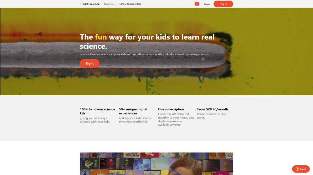 MEL Science dashboard