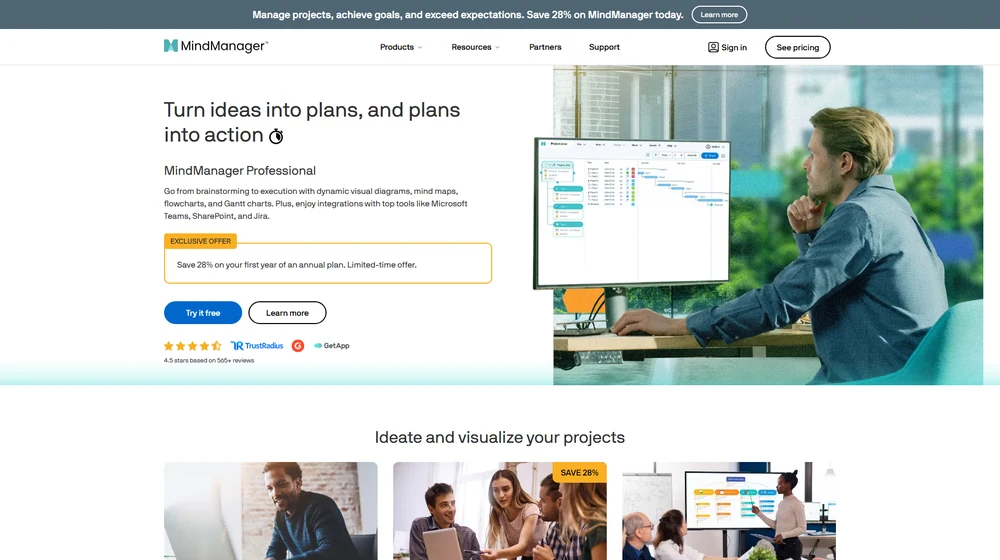 MindManager dashboard
