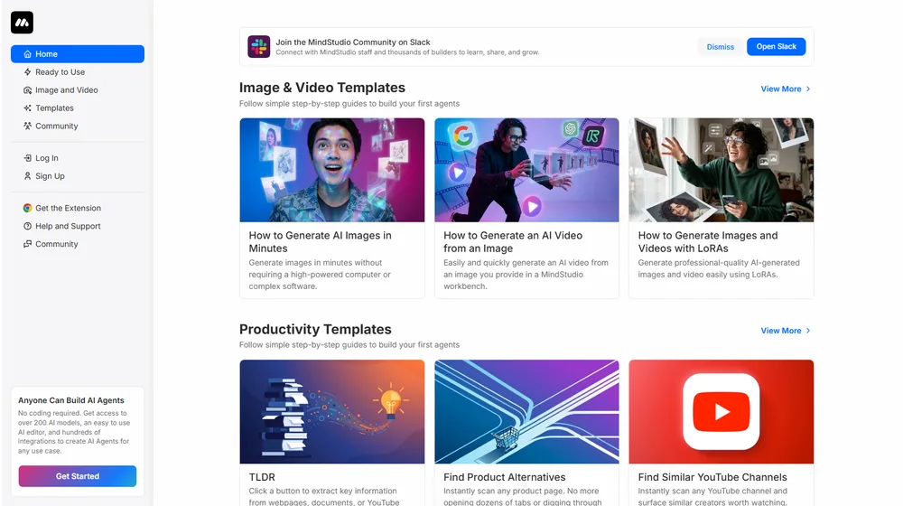 MindStudio dashboard