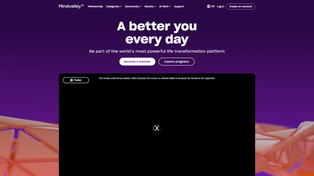 Mindvalley dashboard