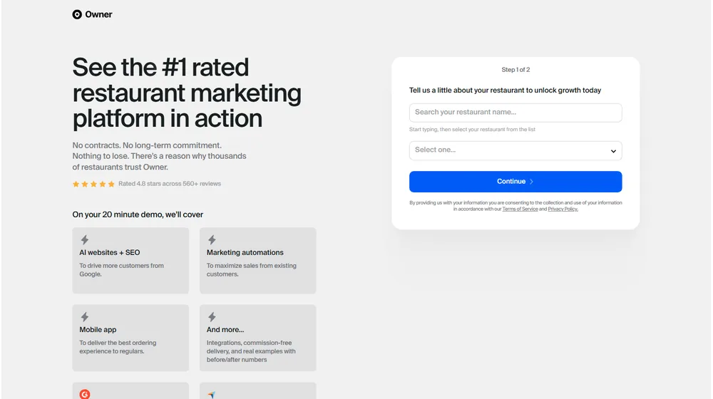 Owner dashboard