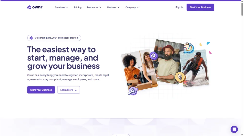 Ownr dashboard