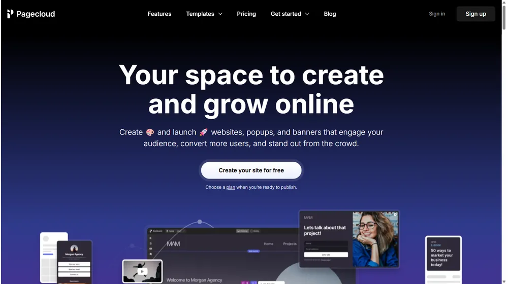 Pagecloud dashboard