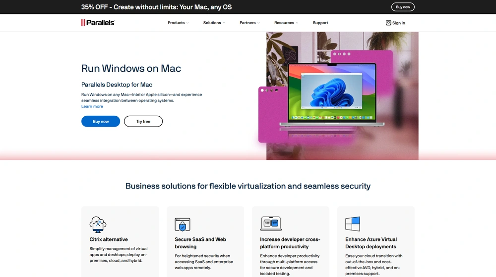 Parallels com dashboard