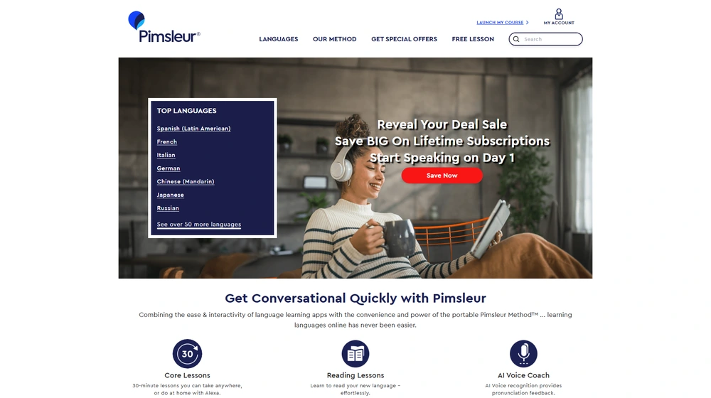 Pimsleur dashboard
