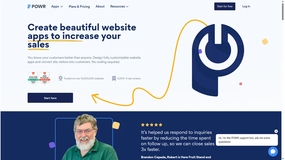 POWR dashboard
