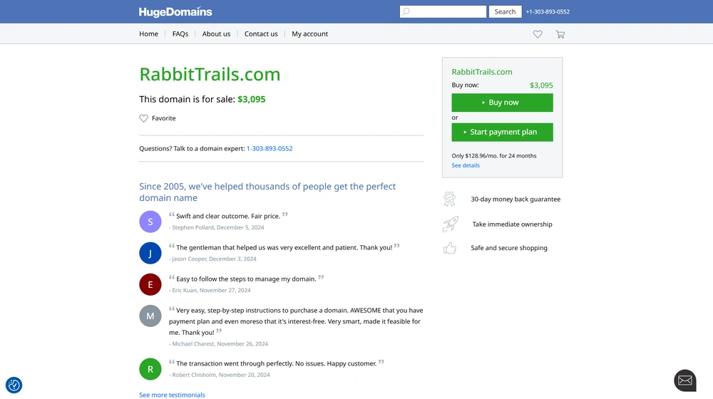 Rabbit Trails dashboard