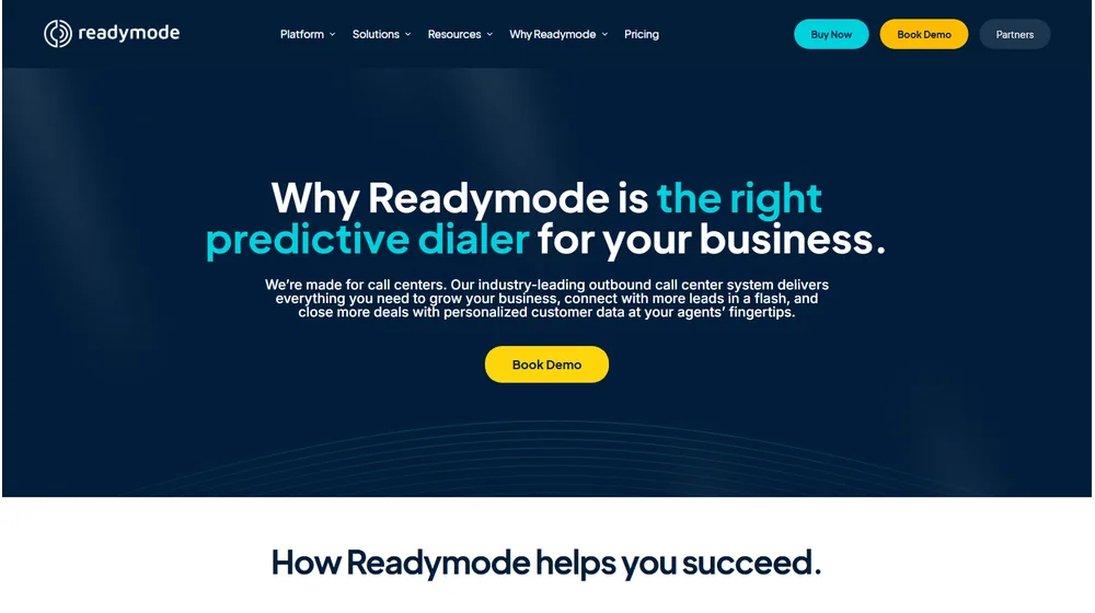Readymode dashboard