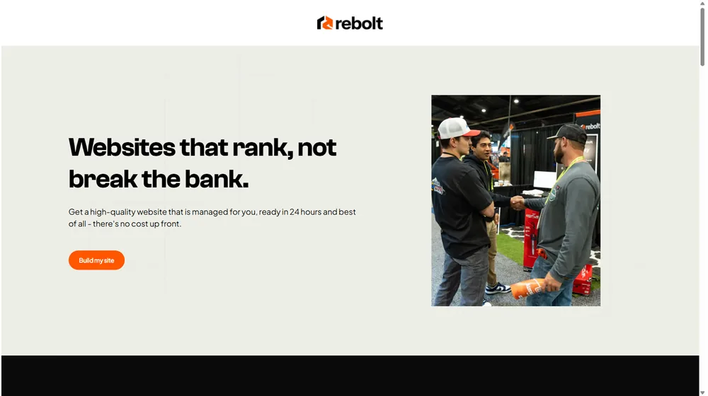 Rebolt dashboard