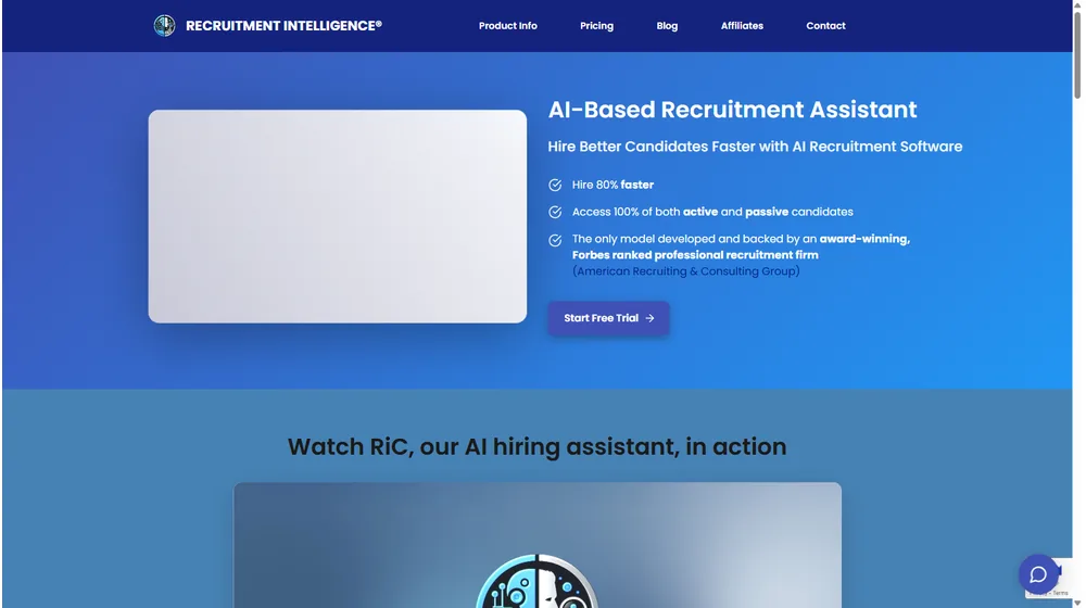 Recruitment Intelligence dashboard