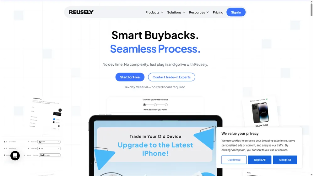 Reusely dashboard