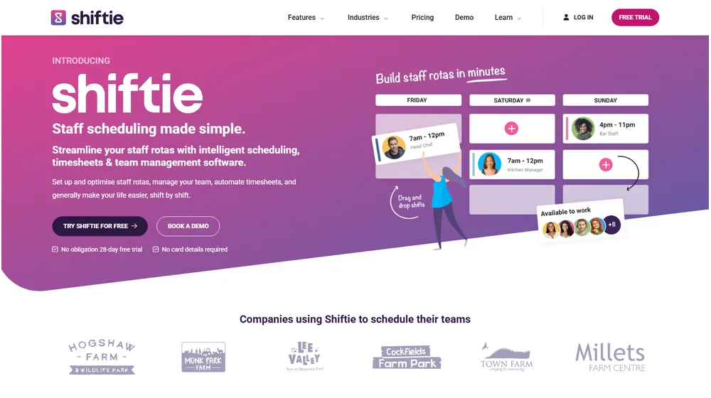 Shiftie dashboard