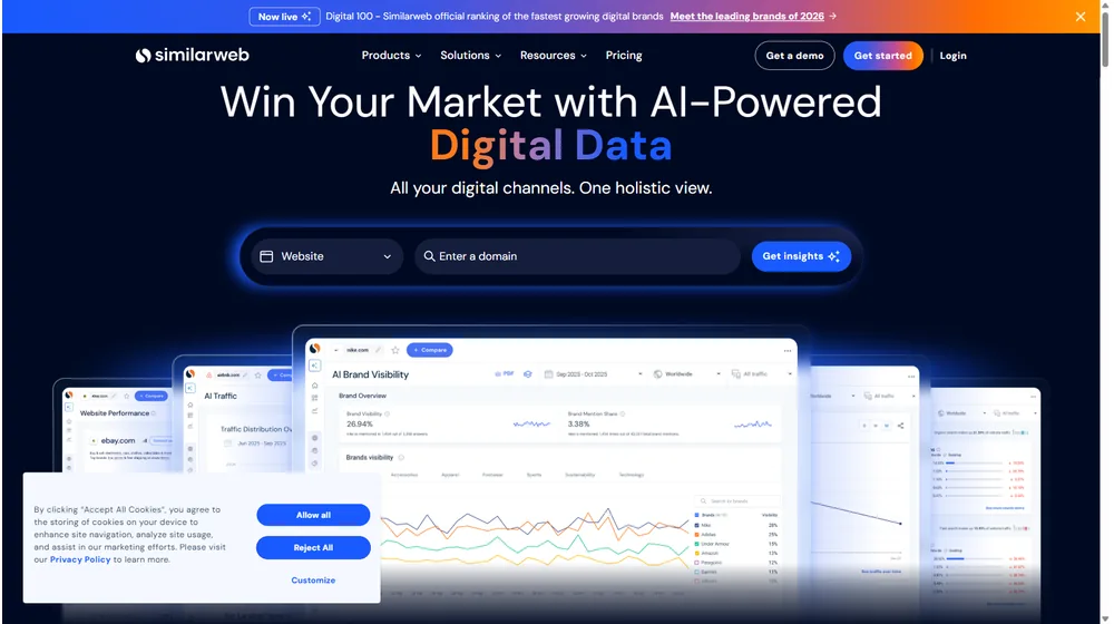 Similarweb dashboard