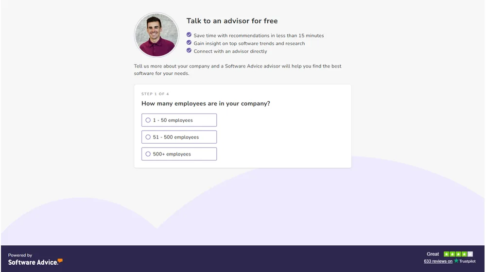 Software Advice dashboard