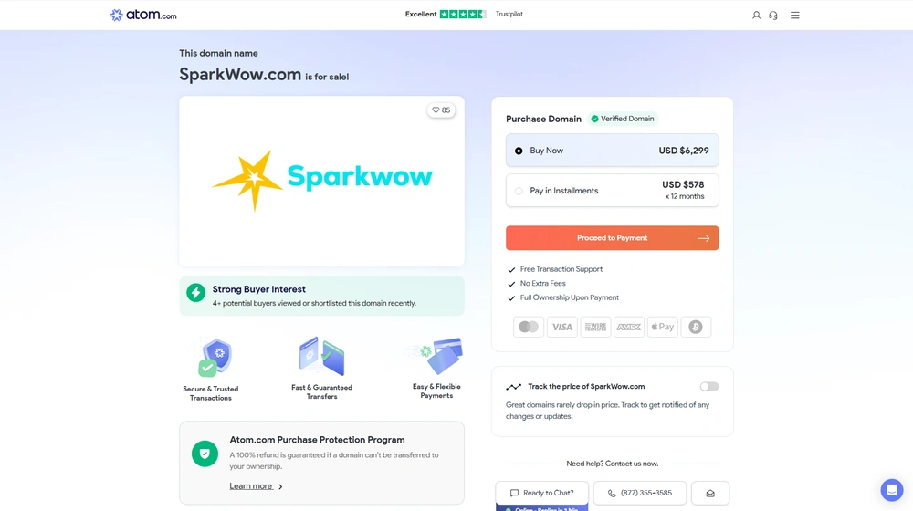 Spark & Wow dashboard