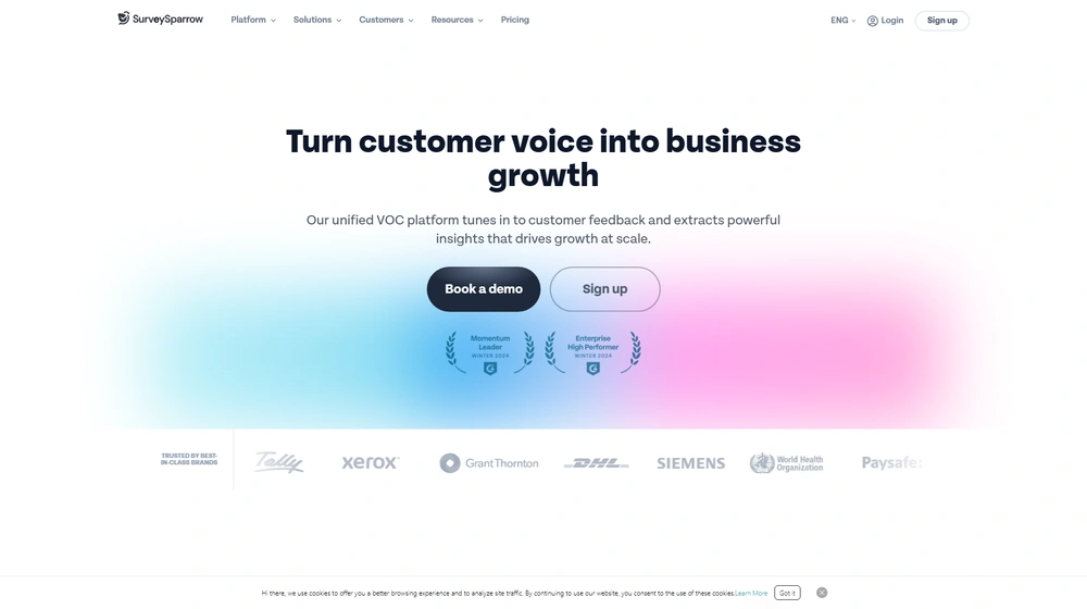 SurveySparrow dashboard